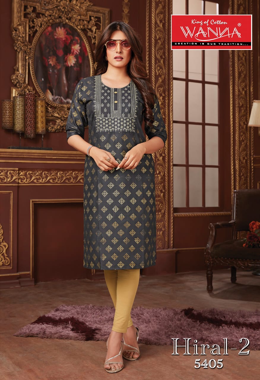 Wanna Hiral 2 Fancy Wear Rayon Printed Designer Kurti Collection